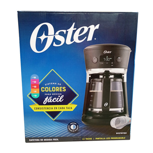 Cafetera Programable 12 Tazas con Sistema de Medida en Color Oster BVSTRF100-013 (2083222) (Paquete de 2 Piezas)