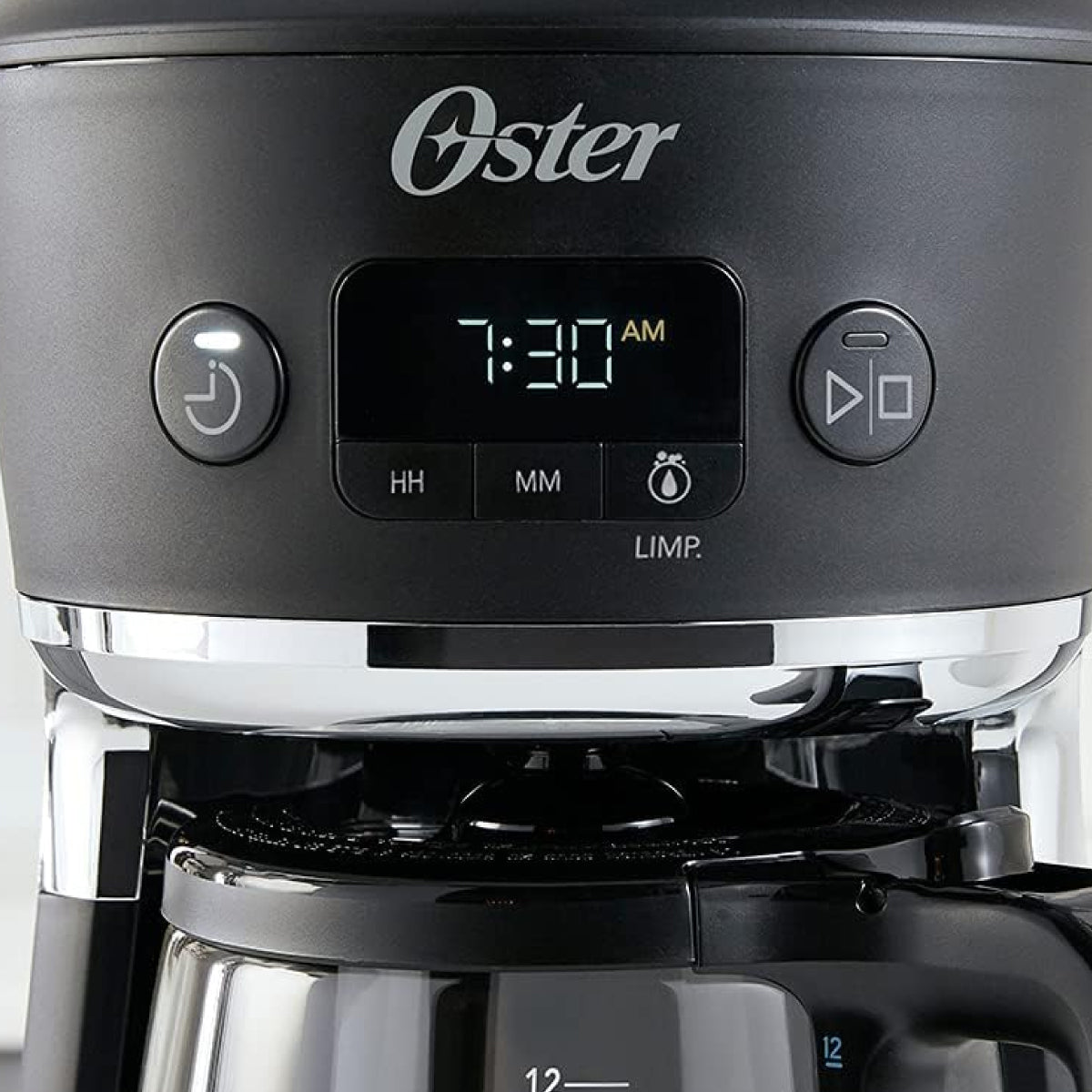 Cafetera Programable 12 Tazas con Sistema de Medida en Color Oster BVSTRF100-013 (2083222)