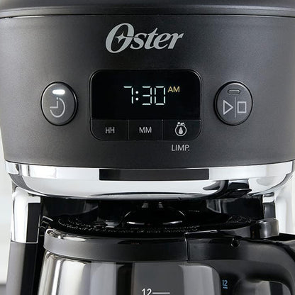 Cafetera Programable 12 Tazas con Sistema de Medida en Color Oster BVSTRF100-013 (2083222)