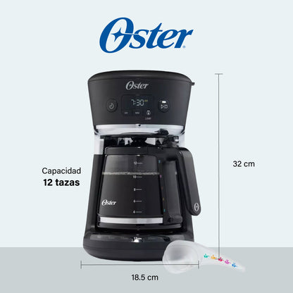 Cafetera Programable 12 Tazas con Sistema de Medida en Color Oster BVSTRF100-013 (2083222)