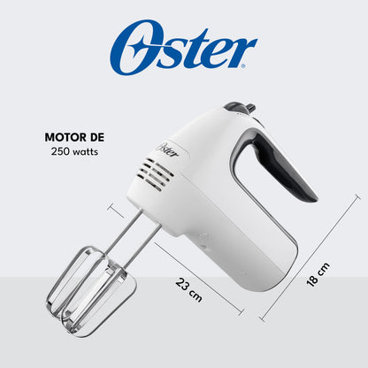 Batidora de mano 6 velocidades y Función Turbo Blanca Oster® FPSTHM3532 (2121773)