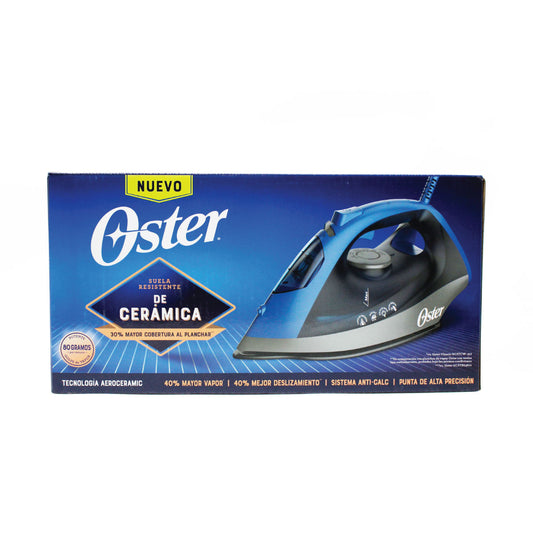 Plancha de Vapor Suela Cerámica Azul Oster GCSTBS6052-013 (2115025) (Caja de 6 Piezas)