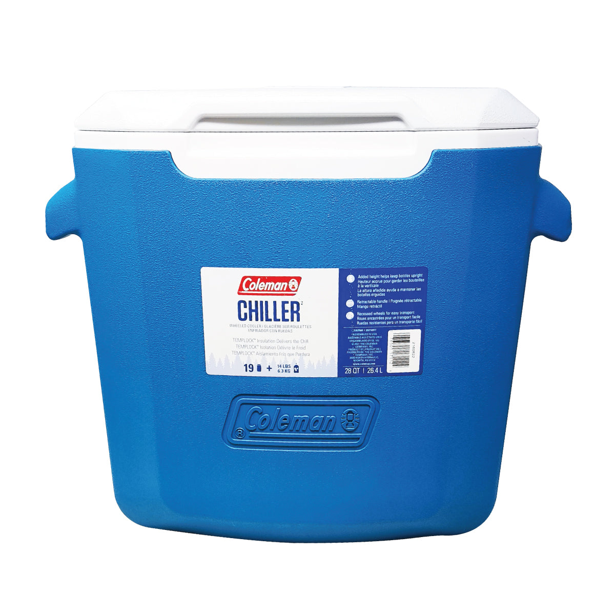 Hielera 28 Qt (26.4 L) Chiller Ocean Azul Coleman 2160822