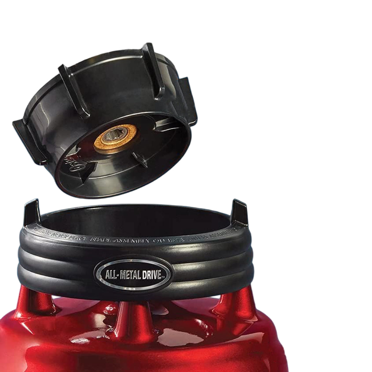 Licuadora 1 Velocidad + Pulso Reversible Vaso de Vidrio Rojo con Vaso Blend-N-Go Oster BLSTBESTR013