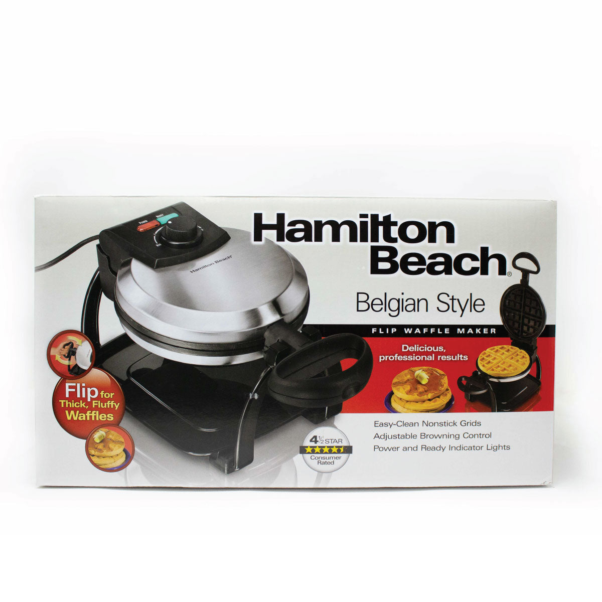 Waflera Rotatoria Antiadherente Hamilton Beach 26010R