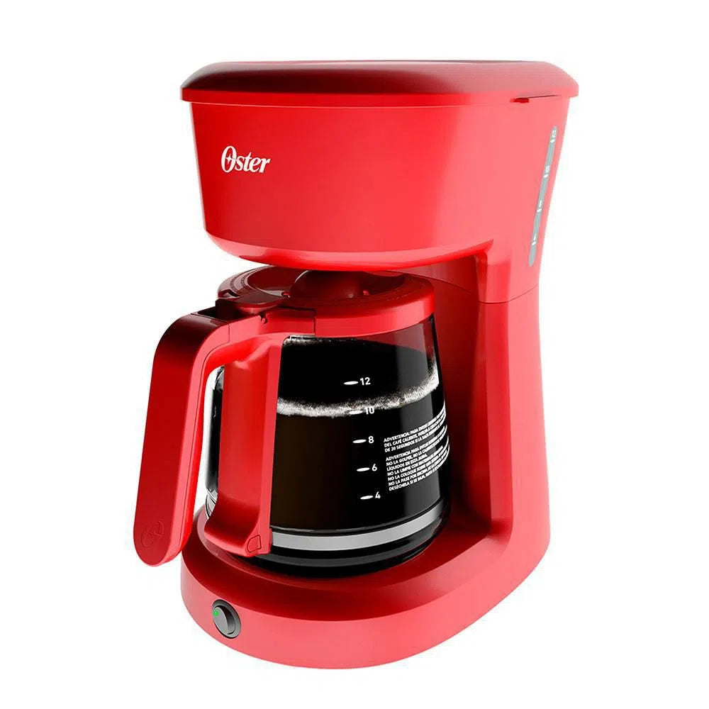 Cafetera 12 Tazas Filtro Permanente Rojo Oster BVSTDCS12B-013 (2118199) (Paquete de 2 Piezas)