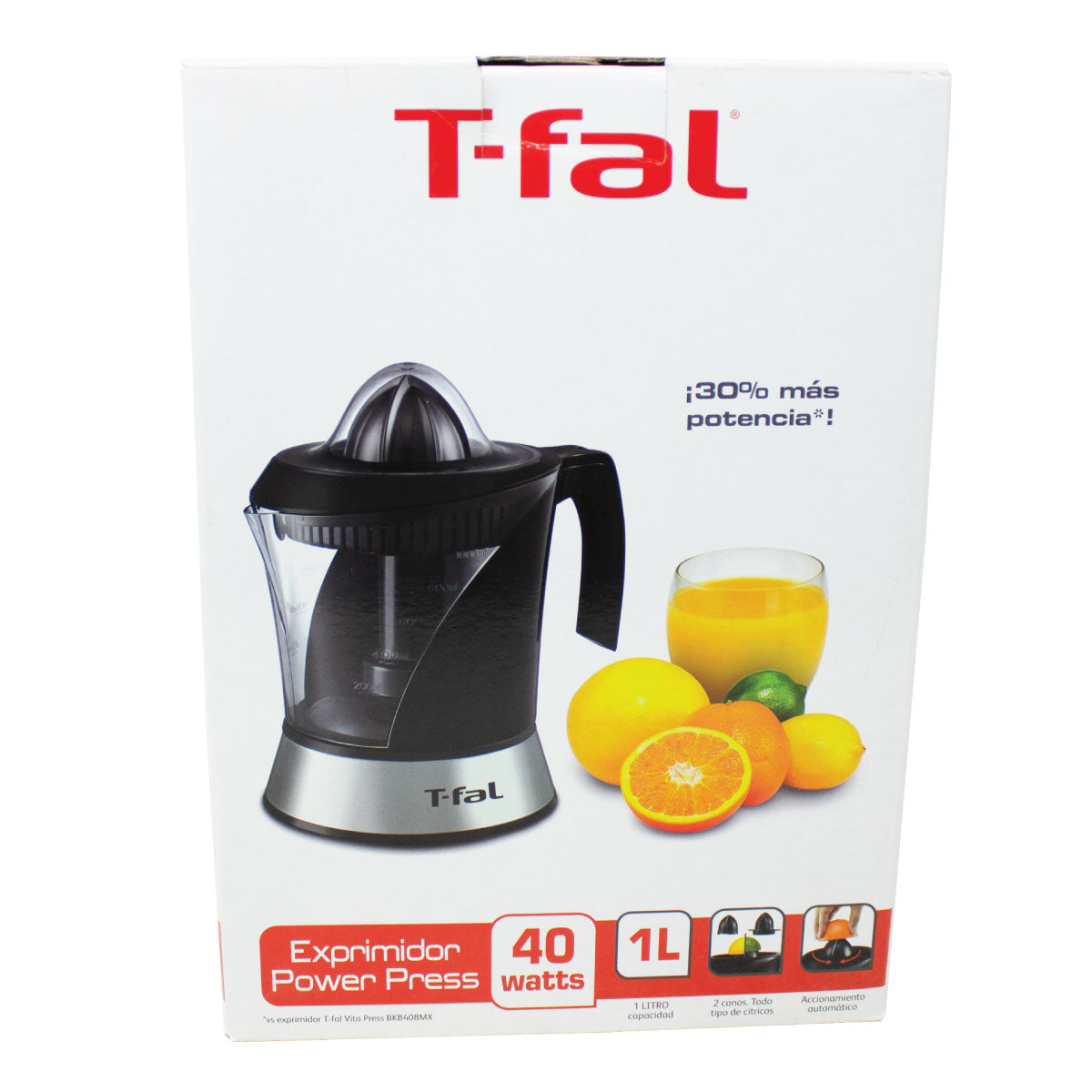 Exprimidor De Cítricos Eléctrico Power Press T-fal Zp200855 (Caja de 10 Piezas)