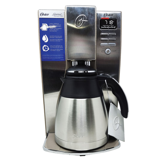 Cafetera Programable 10 Tazas Jarra de Acero Inoxidable Oster Bvstdc4411-013 (Paquete de 2 Piezas)