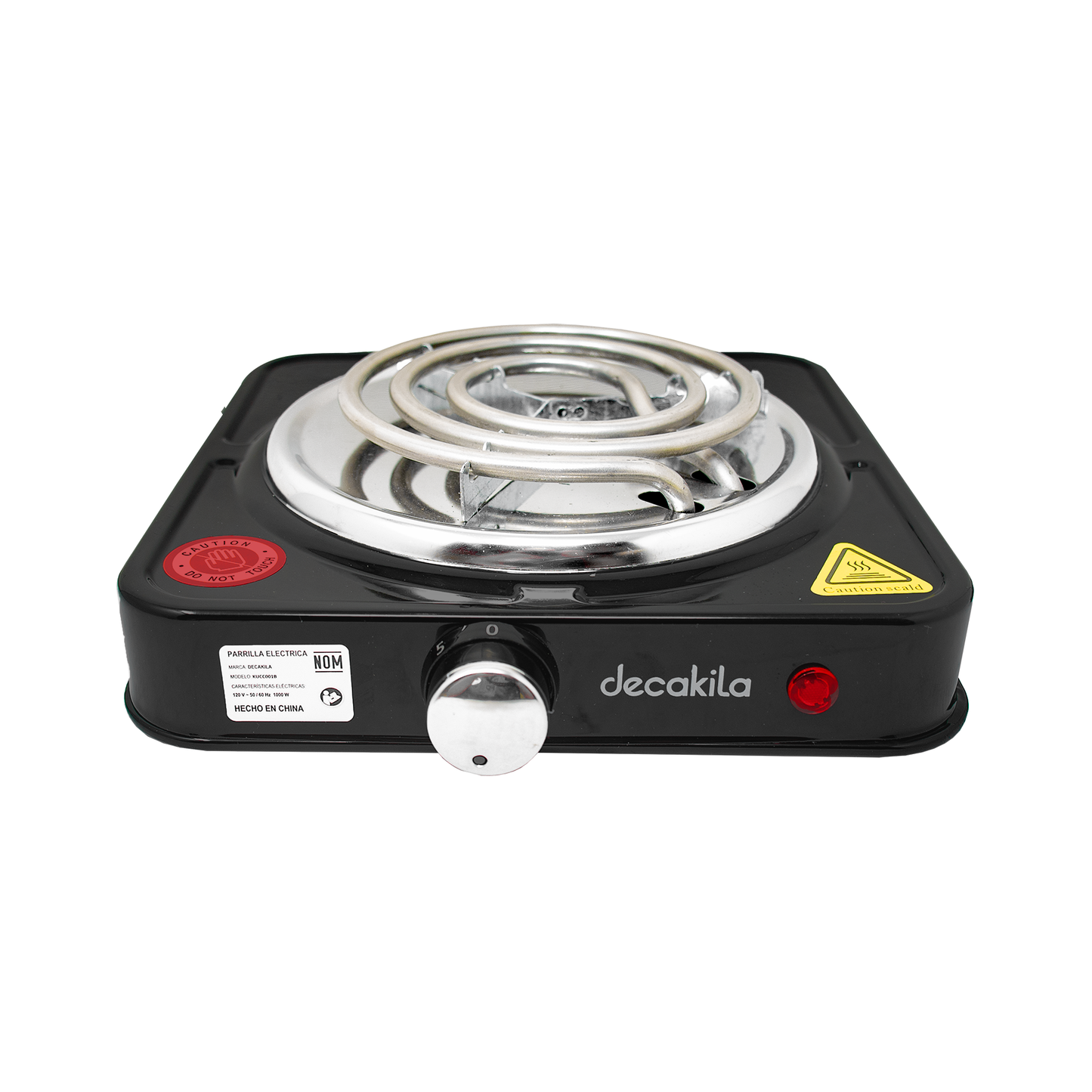 Parrilla Eléctrica de Resistencia 1000 W Negro Decakila KUCC001B