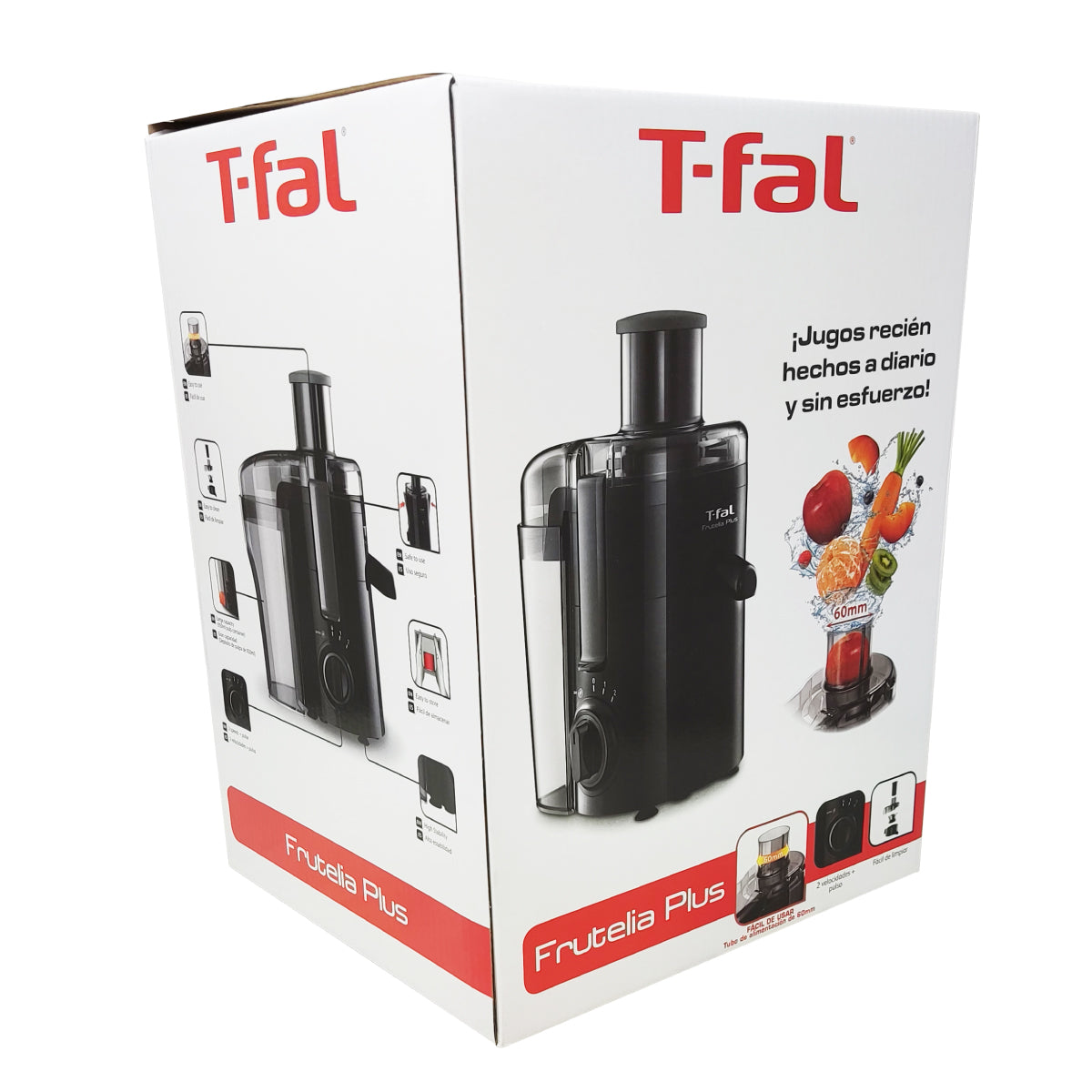 Extractor de Jugos Frutelia Plus T-FAL ZE3708MX (Paquete con 2 Piezas)