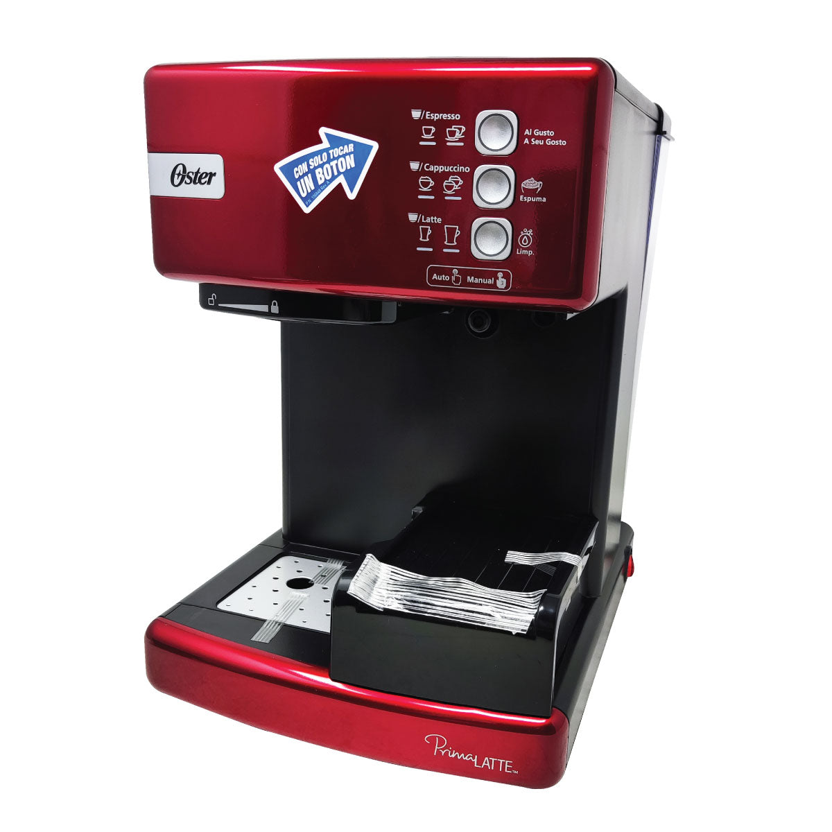 Cafetera Automatica De Expresso Prima Latte Roja Oster BVSTEM6603R-013 (Paquete de 2 Piezas)