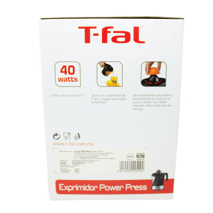 Exprimidor De Cítricos Eléctrico Power Press T-fal Zp200855 (Caja de 10 Piezas)