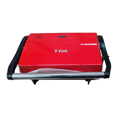 Paninera Parrilla Panini Compact Grill Rojo T-FAL SW3315MX (Caja con 4 Piezas)