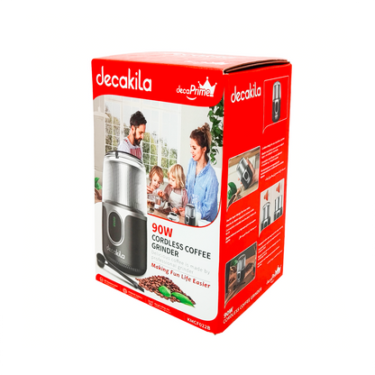Molino de Café 40g Inalámbrico Negro Decakila KMCF022B (Caja de 12 Piezas)