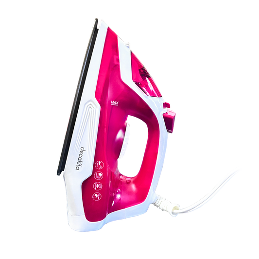 Plancha de Vapor Suela Antiadherente 1100 W  Rosa Decakila KUEN002R