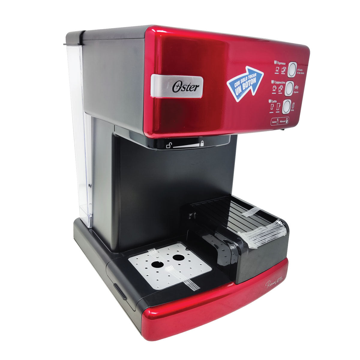 Cafetera Automatica De Expresso Prima Latte Roja Oster BVSTEM6603R-013 (Paquete de 2 Piezas)