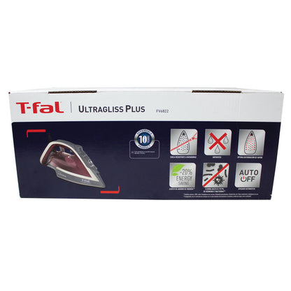 Plancha De Vapor Suela Durilium con Autoapagado Ultragliss Plus Morado T-fal FV6822X0