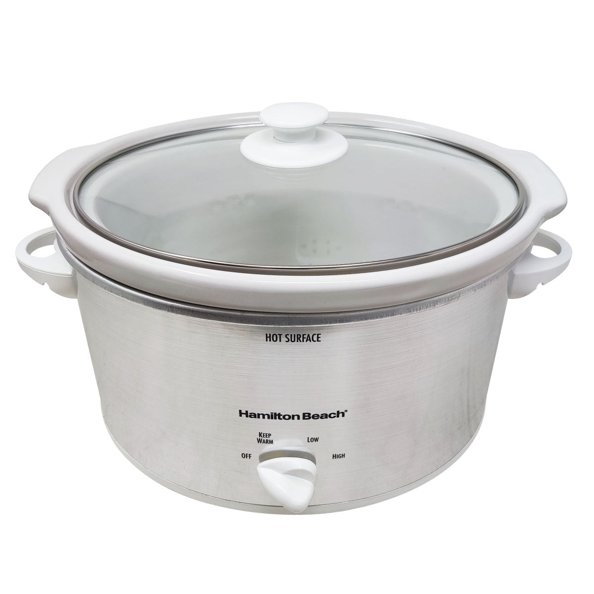 Olla De Cocción Lenta C/tapa Plata Hamilton Beach 33140v