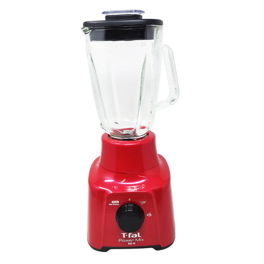 Licuadora 2 Velocidades Vaso De Vidrio Powermix Roja T-fal LN2835MX