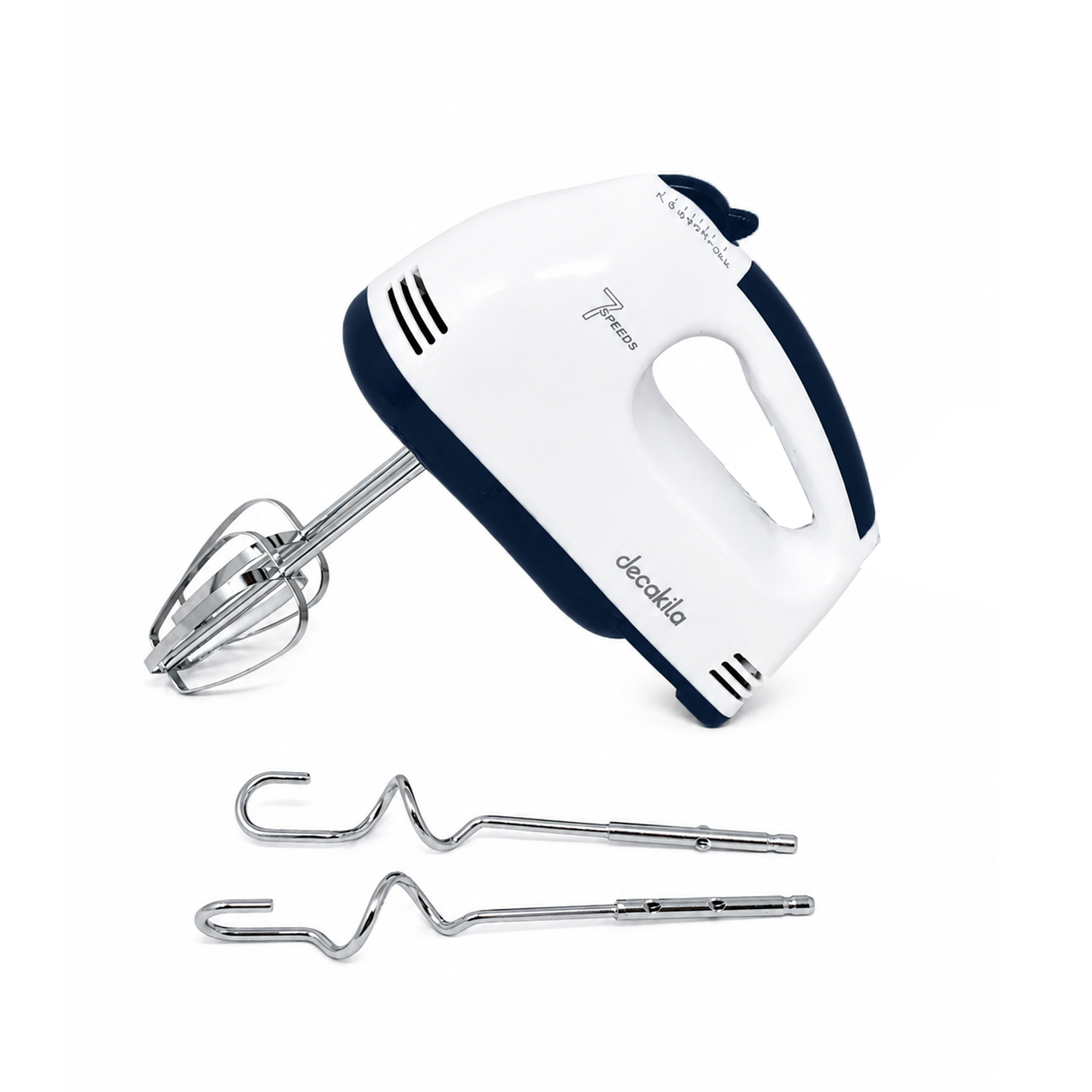 Batidora manual con accesorios blanca 7 velocidades Decakila KUMX016W