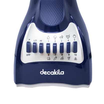 Licuadora 10 Velocidades Vaso de Plástico Azul Decakila KUJB044L