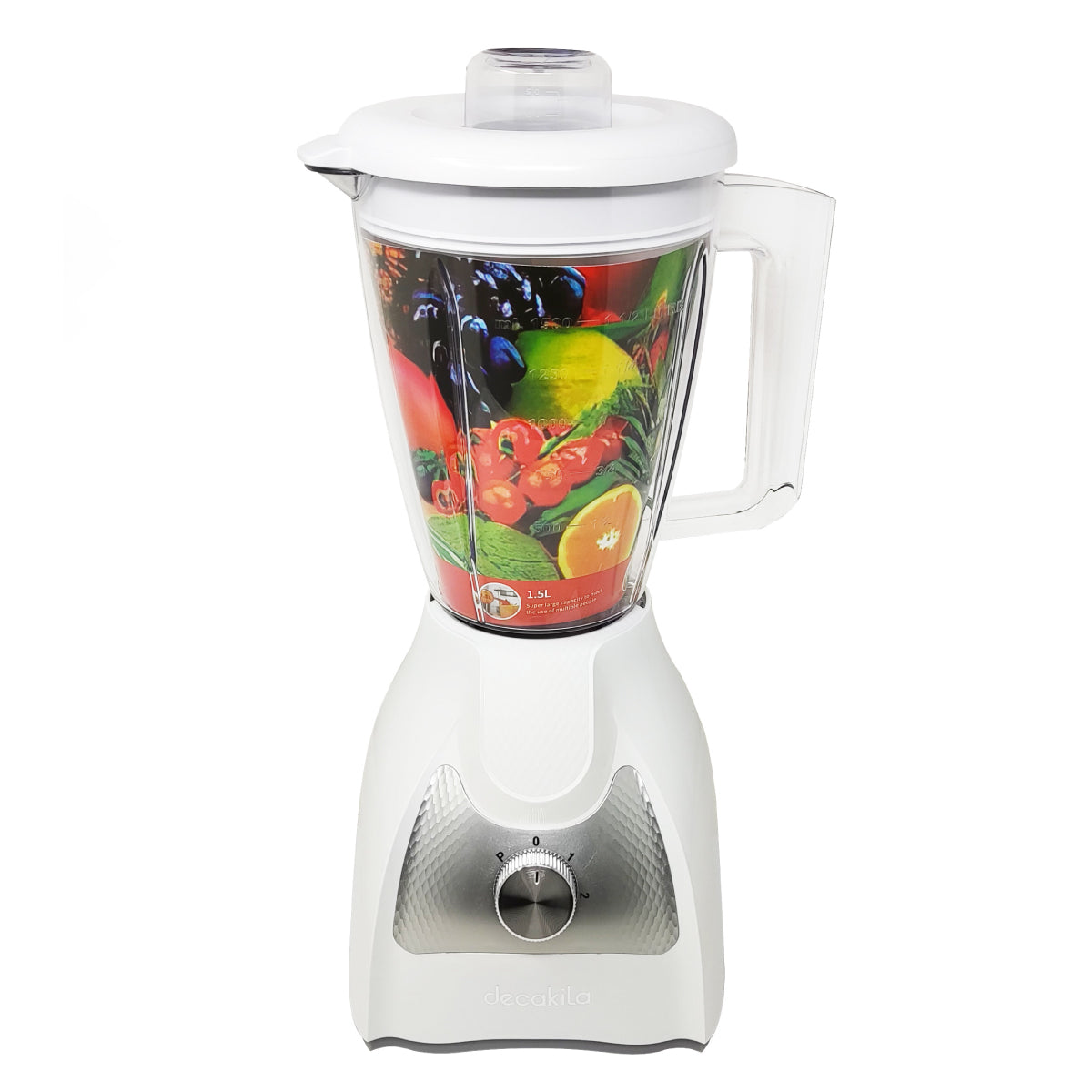 Licuadora 2 Velocidades + Pulso Vaso de Plástico Decakila KUJB043W
