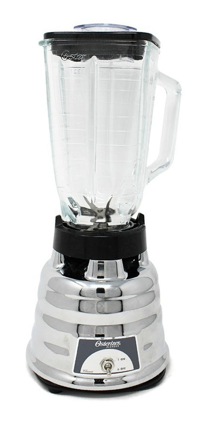 Licuadora Metálica 1 Velocidad con Vaso de Vidrio Oster 450-10