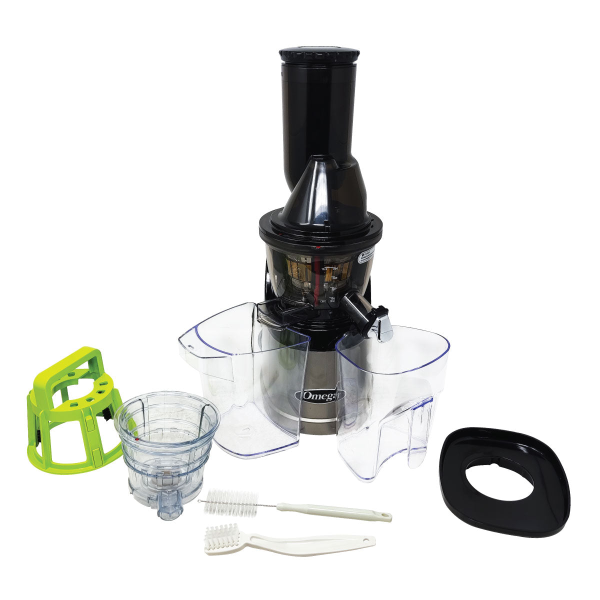 Extractor de Jugo Vertical Prensa Fría Boca Ancha Plata Omega MMV700S