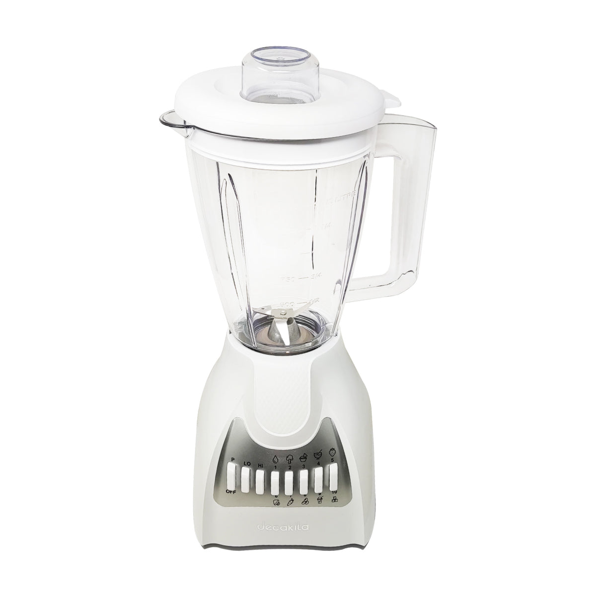 Licuadora 10 Velocidades Vaso de Plástico Blanca Decakila KUJB044W
