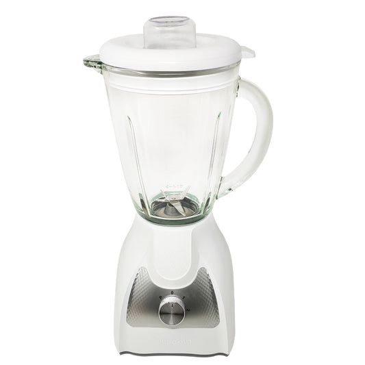 Licuadora 2 Velocidades + Pulso Vaso de Vidrio Blanco Decakila KUJB045W