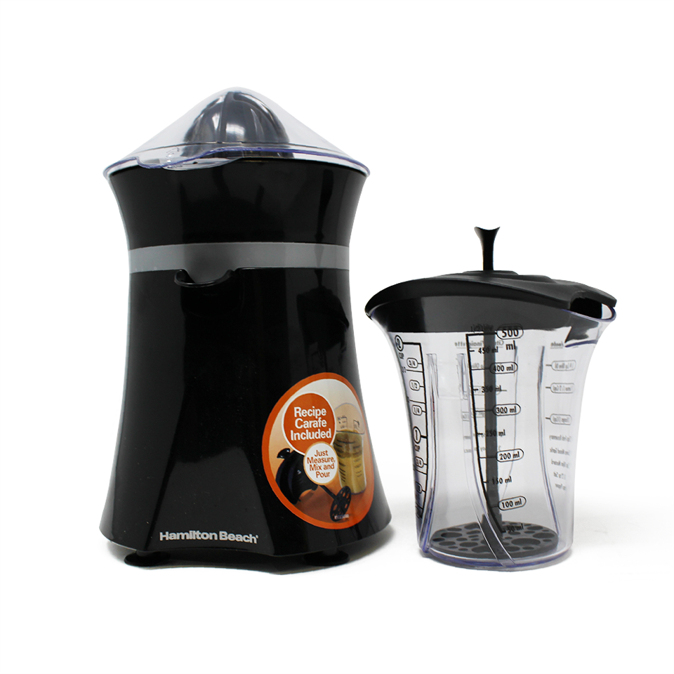 Exprimidor de Cítricos Motor Reversible FreshMix™ Negro Hamilton Beach 66333 (Caja con 2 Piezas)
