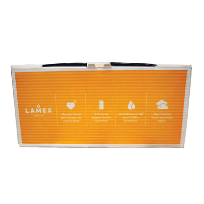 Olla 34 cm Stone Tapa de Vidrio Lamex 6729-0