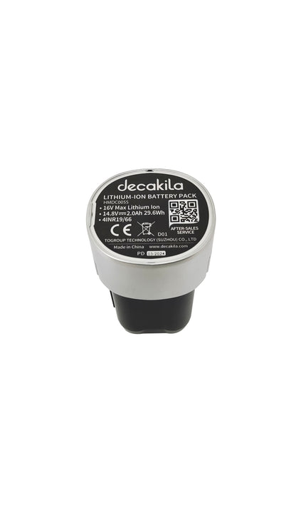 Licuadora 2 Velocidades Vaso de Plástico 1.5 L Inalámbrica con Batería Recargable Negro Decakila KUJB051B (Caja de 4 Piezas)