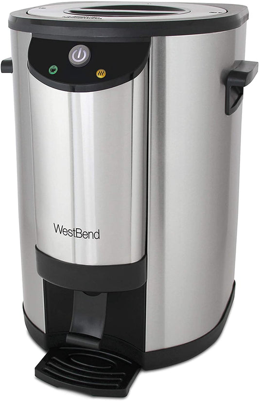 Cafetera Percoladora de 42 Tazas Comercial Acero Inoxidable West Bend 57042 (Caja de 2 Piezas)
