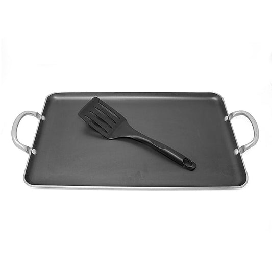 Plancha Charola Antiadherente Texas Grill con Volteador Lamex 6501-2