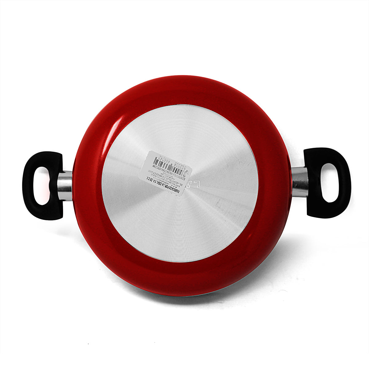 Budinera 24 Cm (3 L) Con Tapa De Vidrio Roja Lamex 6626-2 (Caja con 10 Piezas)