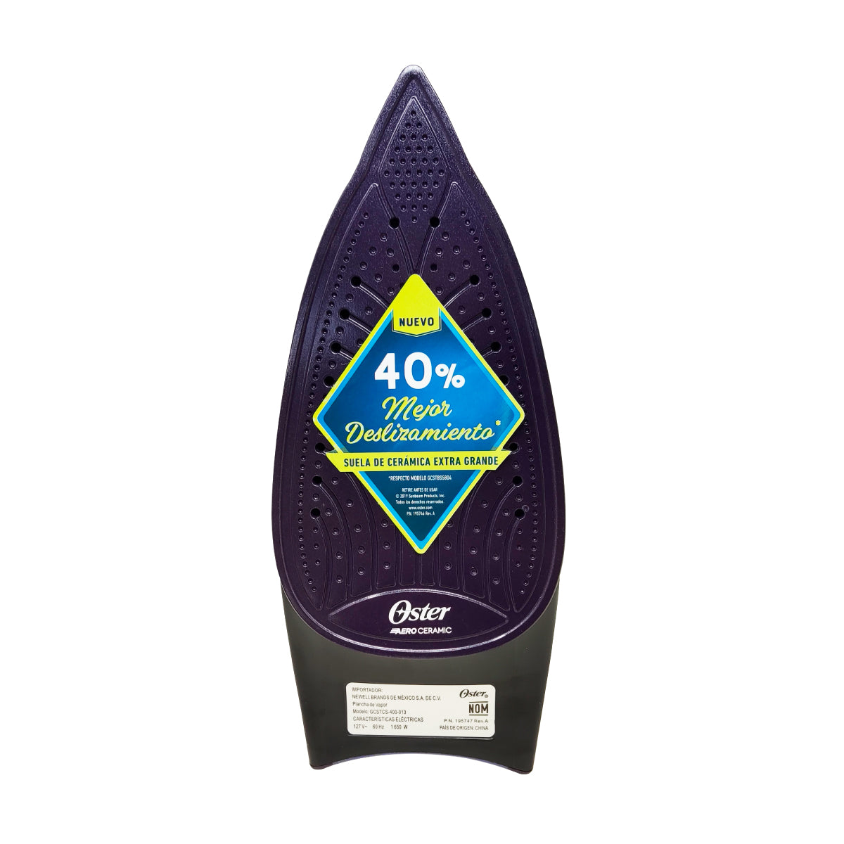 Plancha De Vapor Turbo Steam Morada Oster GCSTCS-400-013 (2074703) (Caja de 6 Piezas)