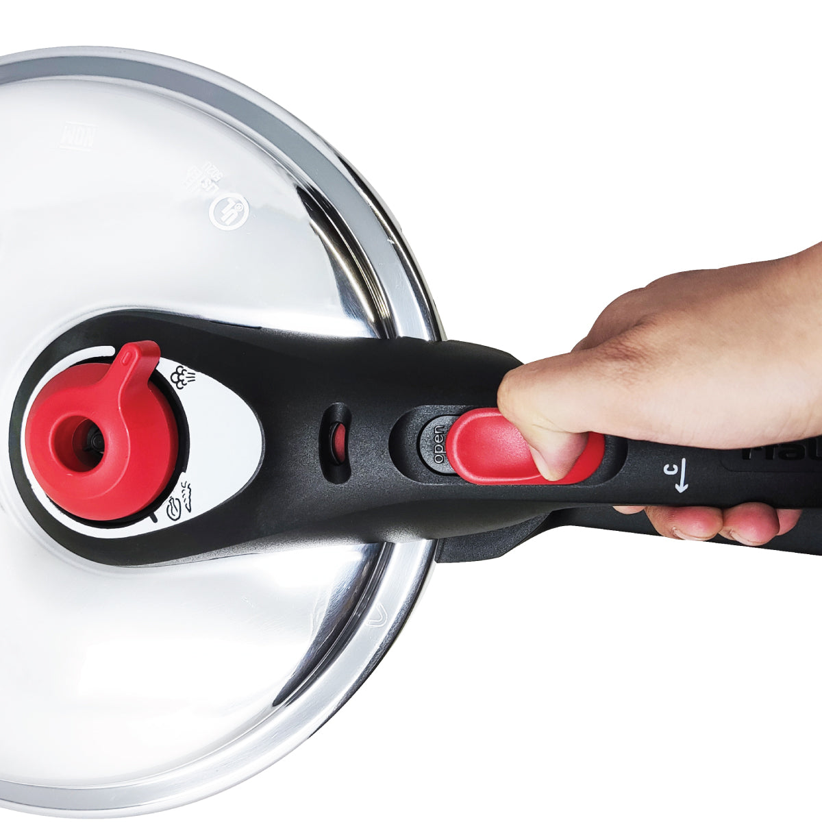 Olla Express de Presión 6 Qt (5.7 L) Secure Aluminio T-fal P2614632 (Caja de 2 Piezas)