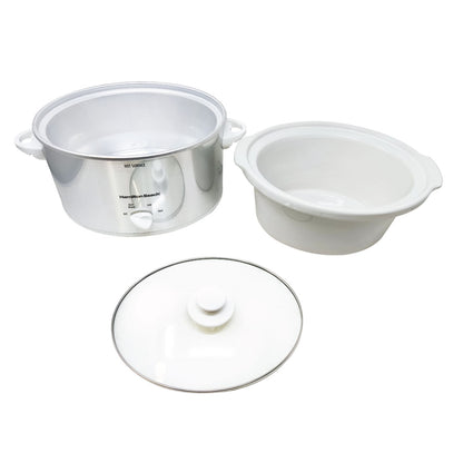Olla De Cocción Lenta C/tapa Plata Hamilton Beach 33140v