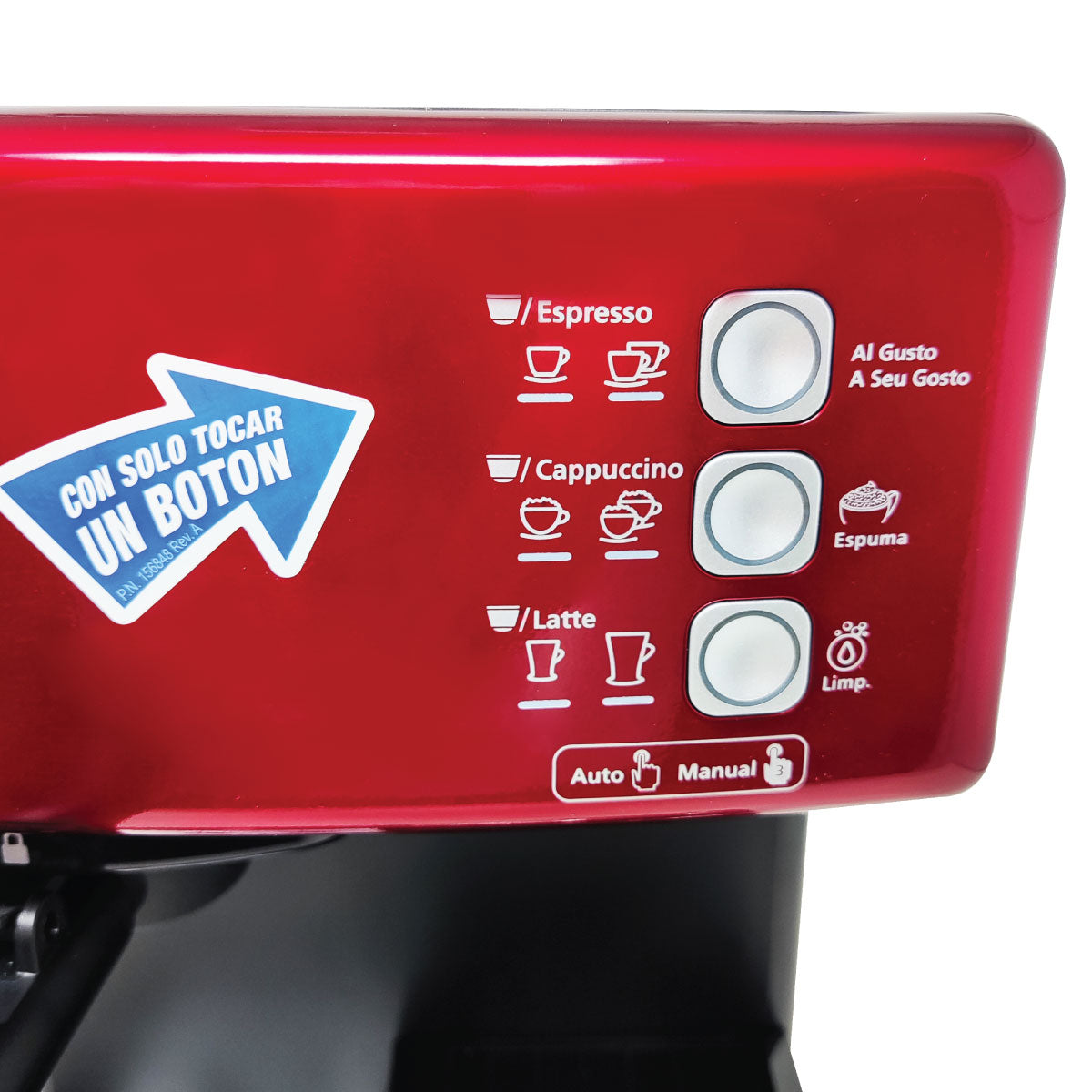 Cafetera Automatica De Expresso Prima Latte Roja Oster BVSTEM6603R-013 (Paquete de 2 Piezas)