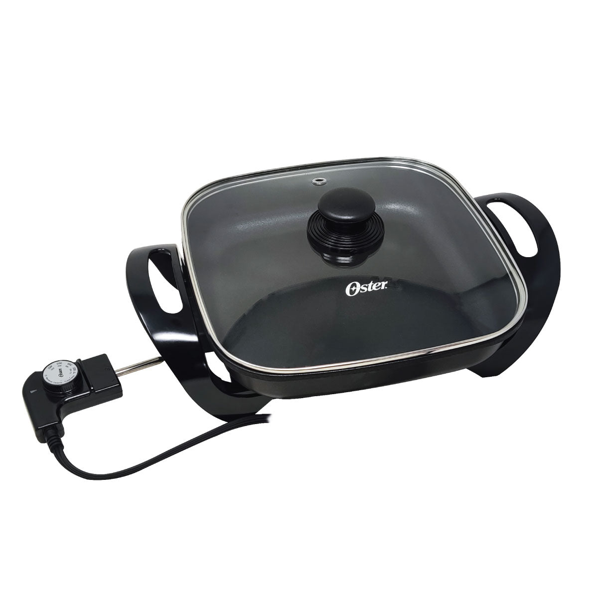 Sartén Electrico Antiadherente Tapa Vidrio Oster CKSTSK1712B