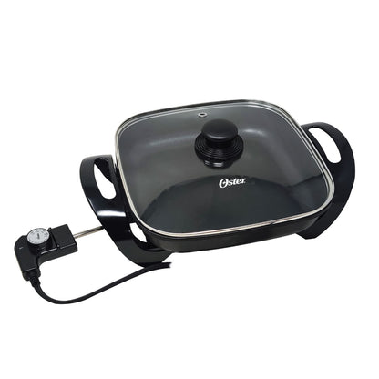 Sartén Electrico Antiadherente Tapa Vidrio Oster CKSTSK1712B