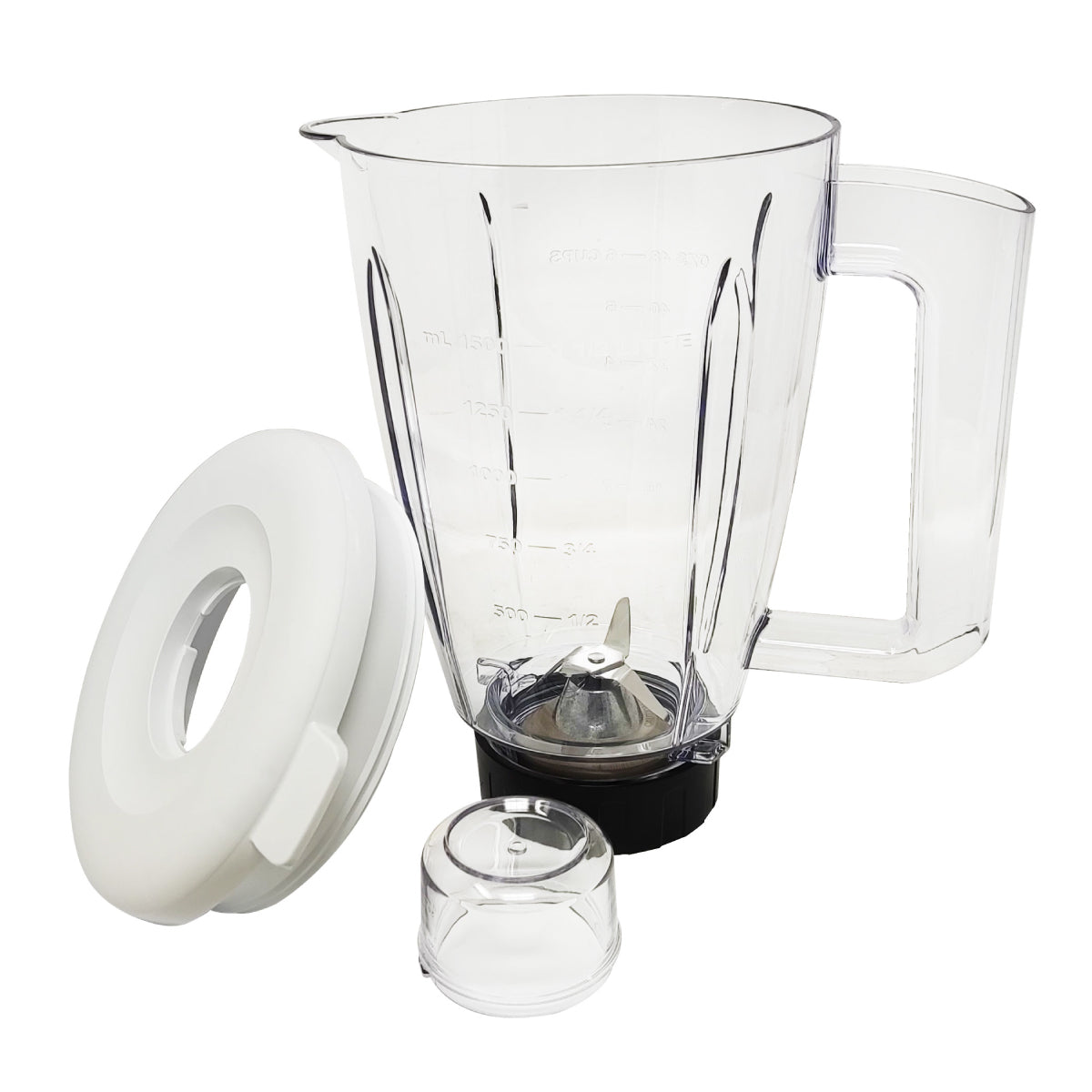 Licuadora 2 Velocidades + Pulso Vaso de Plástico Blanca Decakila KUJB043W (Caja de 4 Piezas)