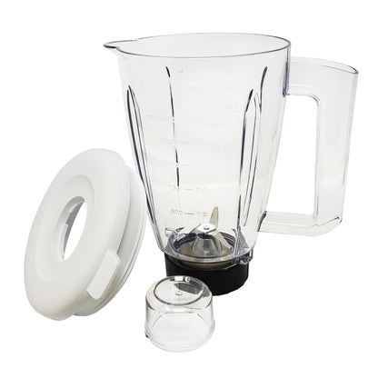 Licuadora 2 Velocidades + Pulso Vaso de Plástico Blanca Decakila KUJB043W (Caja de 4 Piezas)