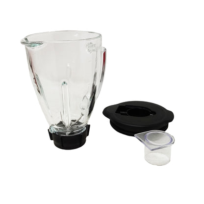 Licuadora Clásica Reversible 1 Velocidad + Pulso Vaso de Vidrio Rojo Oster BLSTBESTR (2114090) (Caja con 4 Piezas)