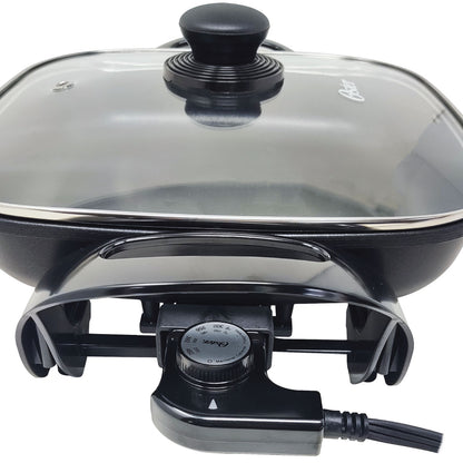 Sartén Electrico Antiadherente Tapa Vidrio Oster CKSTSK1712B