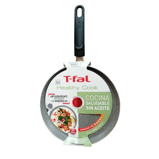 Crepera de 25 con Antiadherente con Minerales Healthy Cook T-Fal B7011082 (Caja con 6 Piezas)