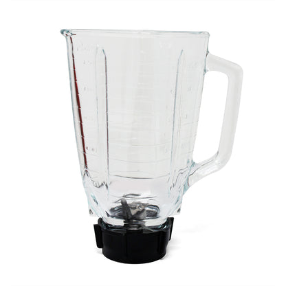 Licuadora 1 Velocidad + Pulso Vaso de Vidrio Roja Oster BLST4126-013 (2114101) (Paquete de 4 Piezas)