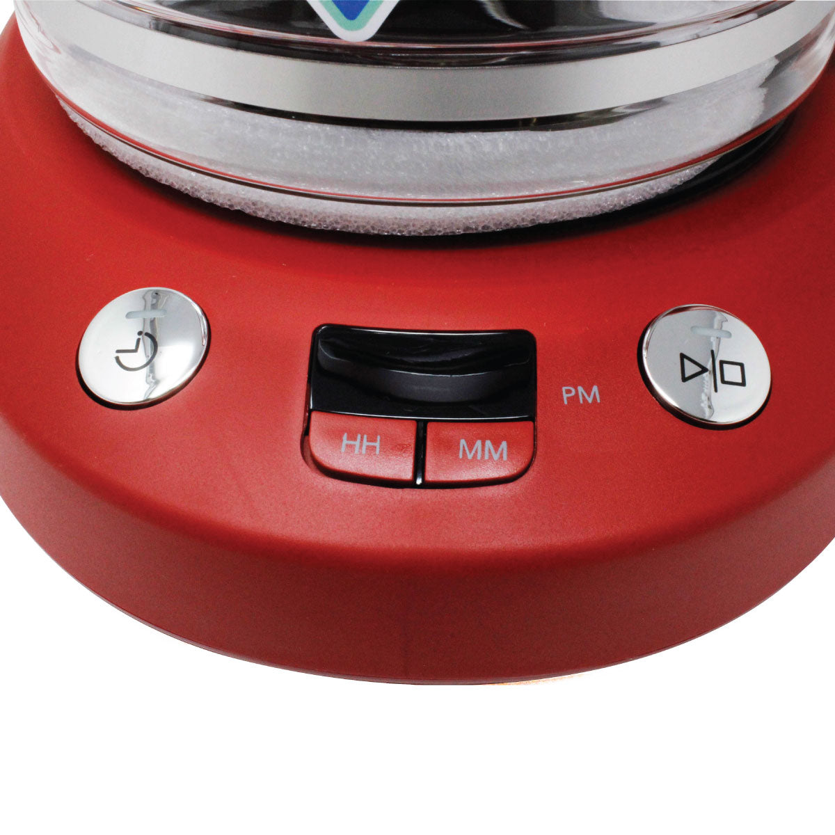 Oster® Cafetera de 12 tazas roja sistema programable con reloj digital BVSTDCP12R013 Paquete 2 piezas