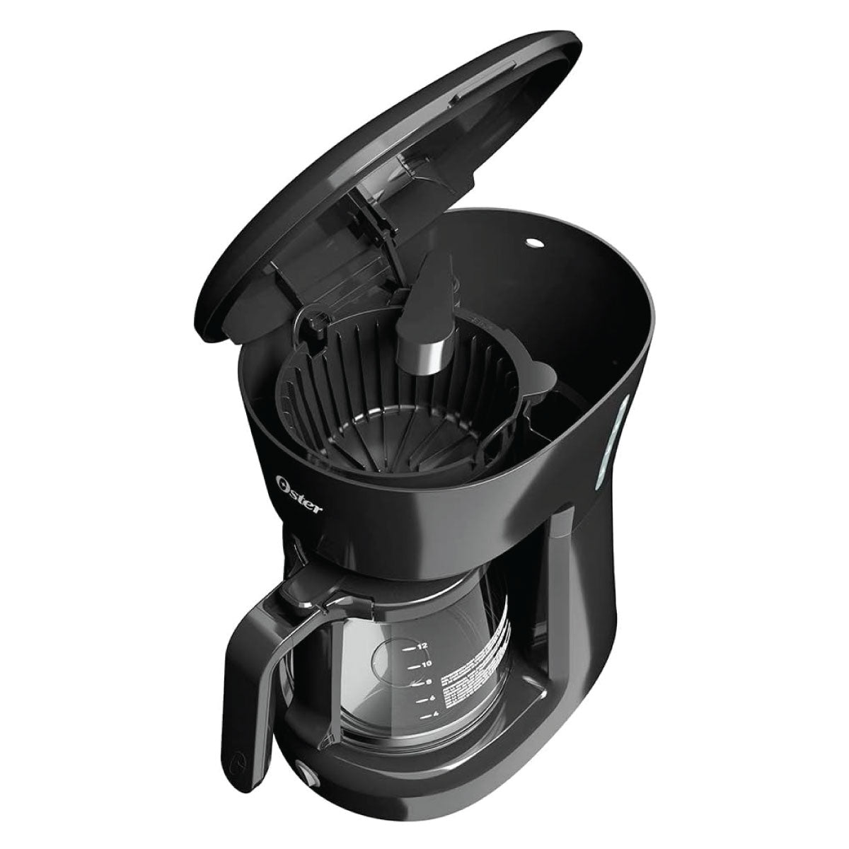 Cafetera 12 Tazas Filtro Permanente Negra Oster BVSTDCS12B-013 (2118216) (Paquete de 2 Piezas)